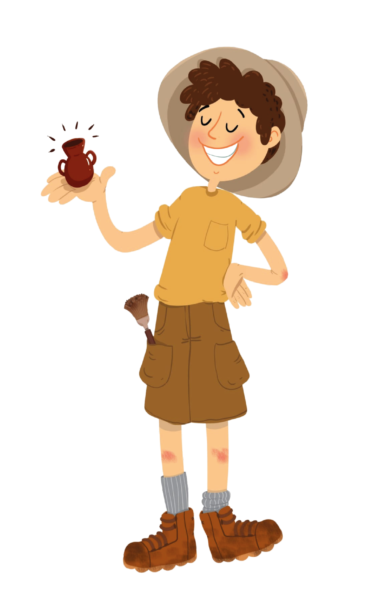 Selim with pottery in her hand